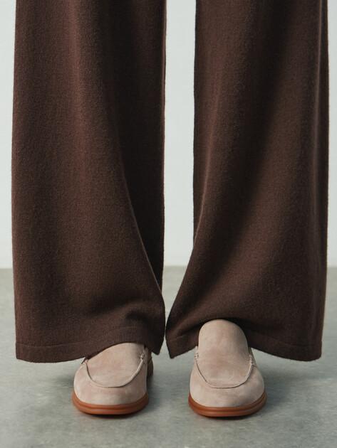 TENDANCE Loafers (natural suede/natural rubber sole)
