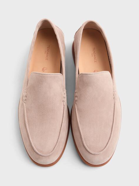 TENDANCE Loafers (natural suede/natural rubber sole)