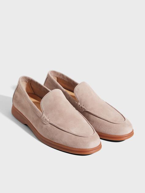 TENDANCE Loafers (natural suede/natural rubber sole)