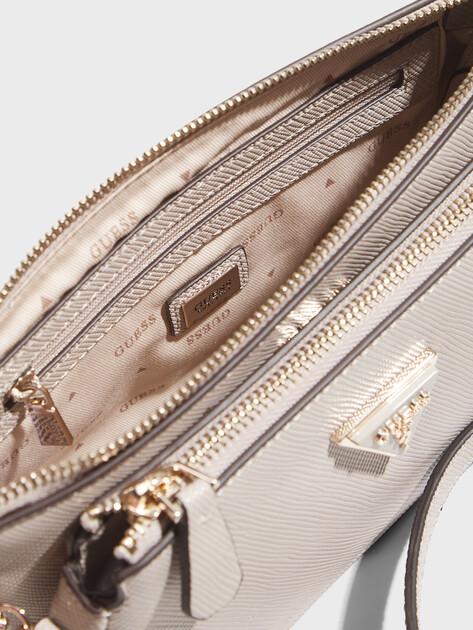 GUESS Noelle Double Pouch Crossbody Bag (faux leather)
