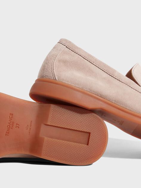 TENDANCE Loafers (natural suede/natural rubber sole)