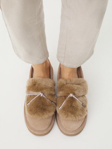 TENDANCE UGG Boots (natural suede/natural fur)
