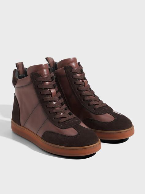 MAISON DAVID High-top sneakers (genuine leather/natural rubber sole)