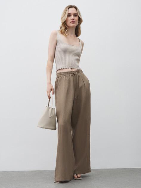 MAISON DAVID Palazzo pants (linen)