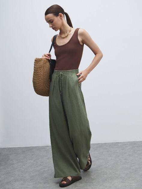MAISON DAVID Palazzo pants (linen)