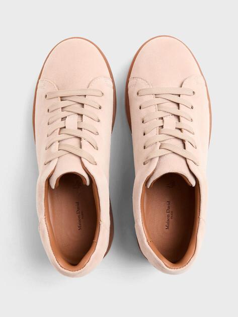 MAISON DAVID Sneakers (natural suede/natural rubber sole)