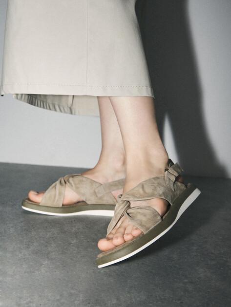 TENDANCE Sandals (natural suede)