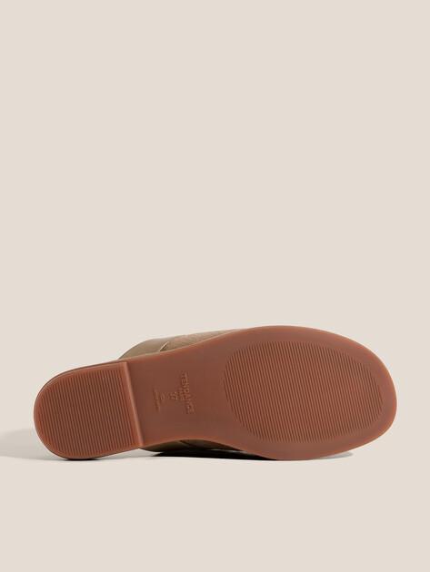 TENDANCE Flip-flops (natural suede/natural rubber sole)