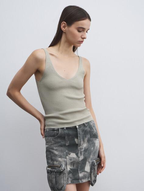 MAISON DAVID Top (viscose/nylon)
