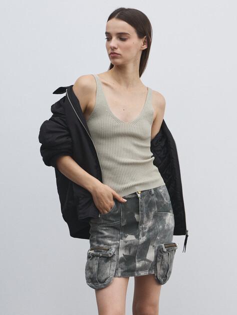 MAISON DAVID Top (viscose/nylon)