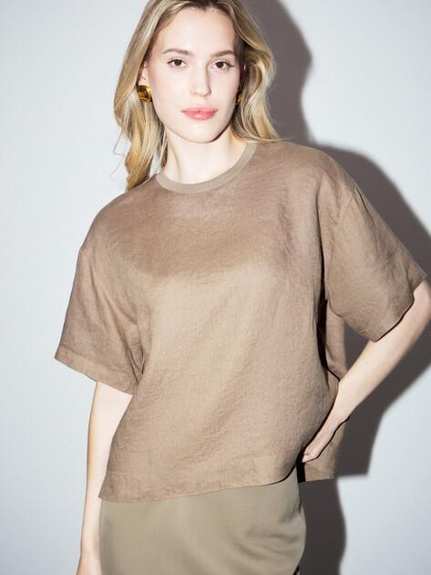 MAISON DAVID T-shirt (linen)