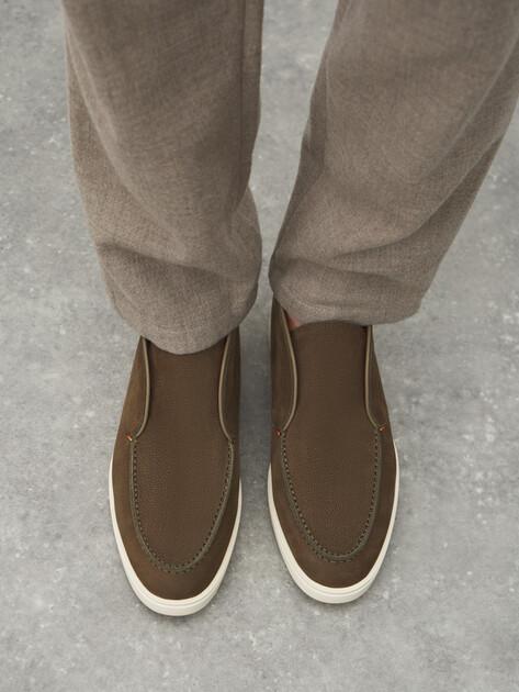 TENDANCE High loafers (genuine nubuck)