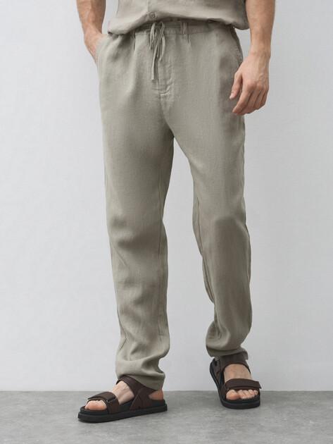 MAISON DAVID Trousers (linen)