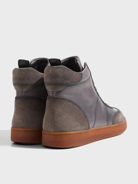 MAISON DAVID High-top sneakers (genuine leather/natural rubber sole)