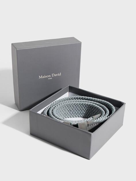 MAISON DAVID Belt (textile/genuine nubuck)