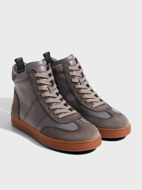 MAISON DAVID High-top sneakers (genuine leather/natural rubber sole)