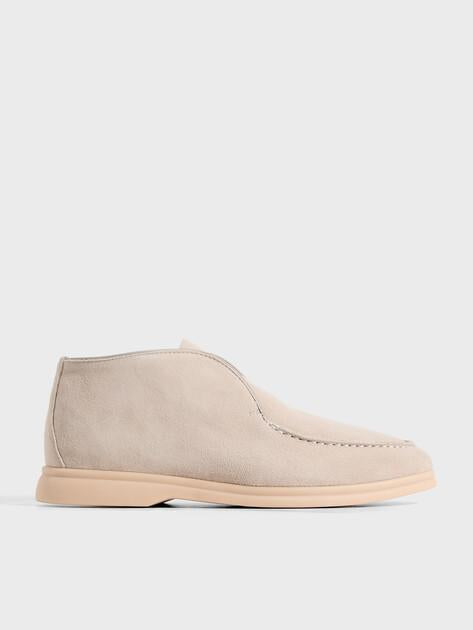 TENDANCE High loafers (natural suede)