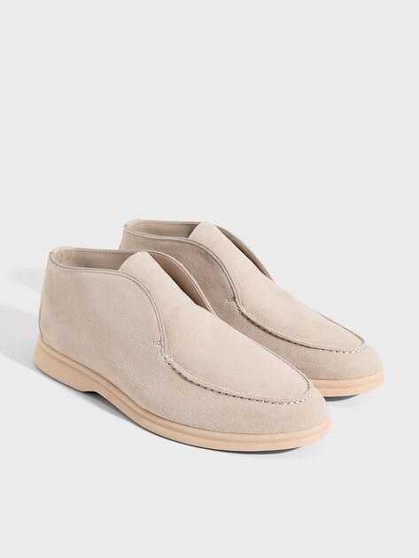 TENDANCE High loafers (natural suede)