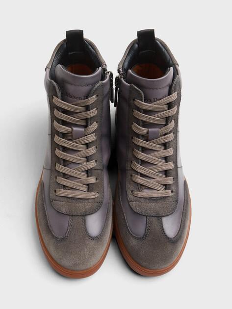 MAISON DAVID High-top sneakers (genuine leather/natural rubber sole)
