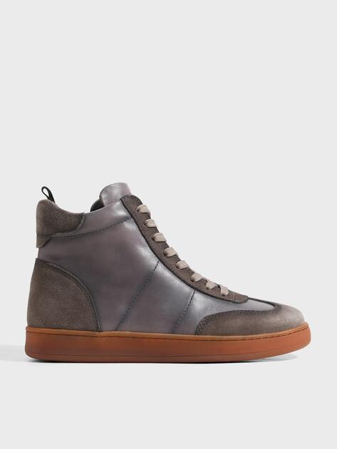 MAISON DAVID High-top sneakers (genuine leather/natural rubber sole)
