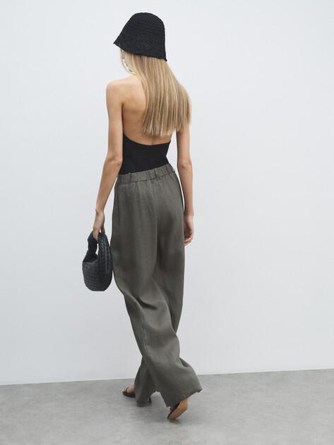 MAISON DAVID Wide-leg trousers (linen)