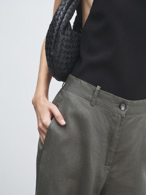 MAISON DAVID Wide-leg trousers (linen)