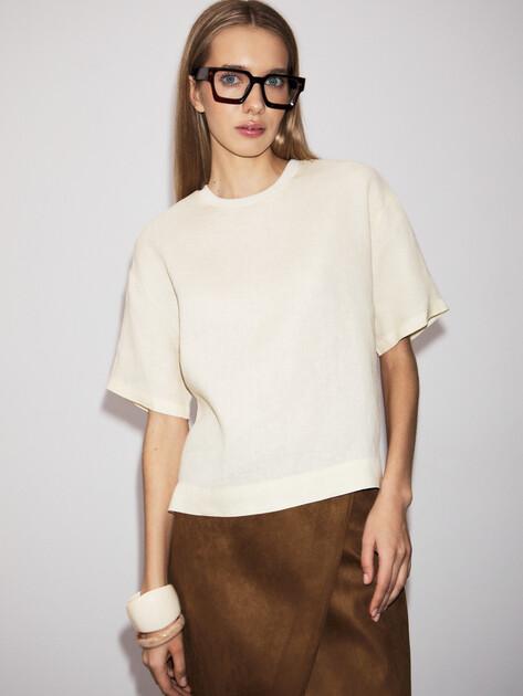 MAISON DAVID T-shirt (linen)