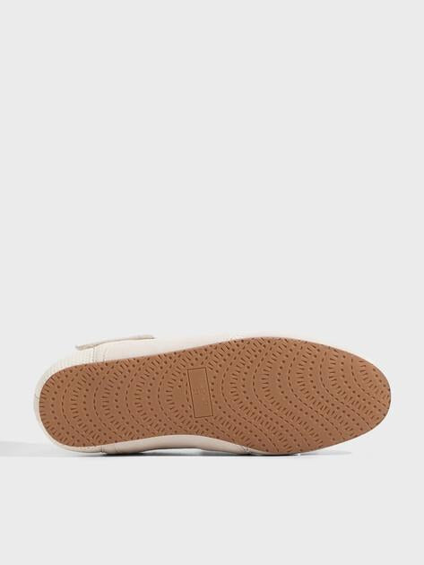 TENDANCE Mary Jane ballet flats (natural suede/textile)