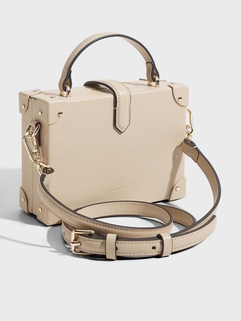 KARL LAGERFELD k/autograph padlock sm trunk bag (genuine leather)