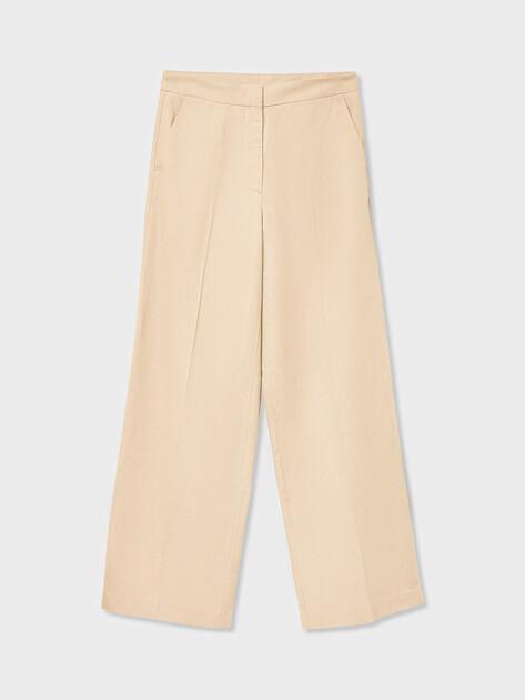 MAISON DAVID Wide-leg trousers (cotton/linen)