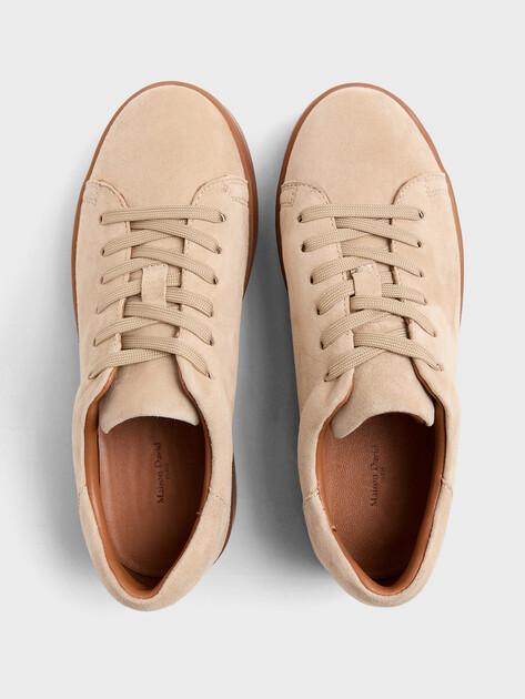 MAISON DAVID Sneakers (natural suede/natural rubber sole)