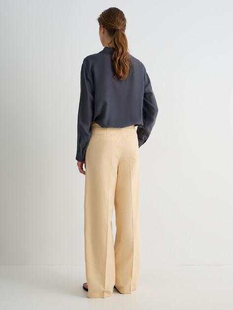 MAISON DAVID Wide-leg trousers (cotton/linen)