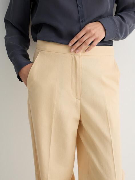 MAISON DAVID Wide-leg trousers (cotton/linen)