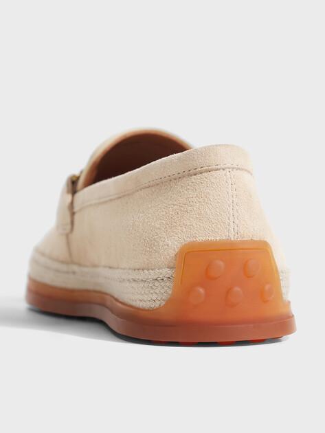 MAISON DAVID Loafers (natural suede/natural rubber sole)