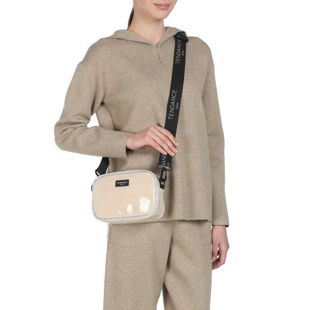 TENDANCE Crossbody Shoulder Bag (Rubber/Faux Fur)