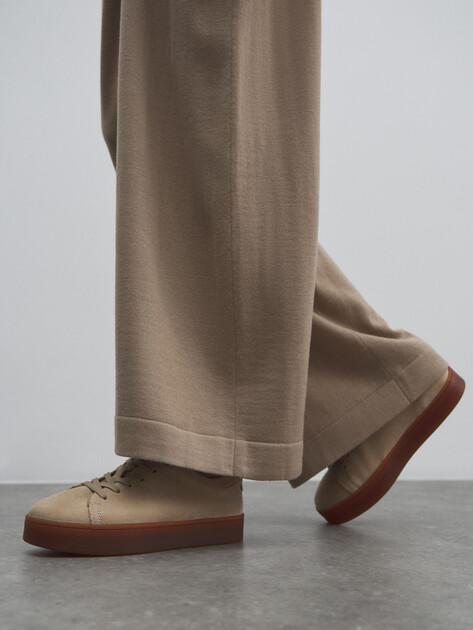 MAISON DAVID Sneakers (natural suede/natural rubber sole)
