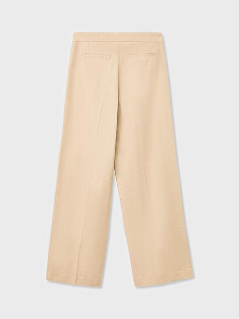 MAISON DAVID Wide-leg trousers (cotton/linen)
