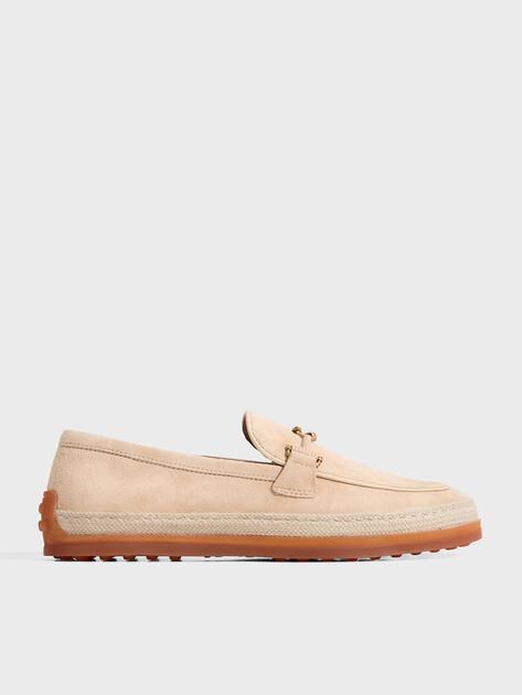 MAISON DAVID Loafers (natural suede/natural rubber sole)