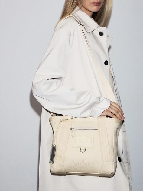 MAISON DAVID Tote (textile/faux leather)