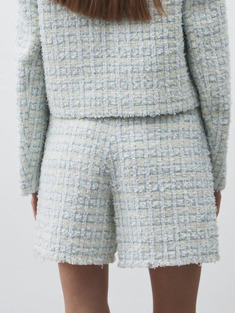 KARL LAGERFELD Boucle shorts (polyamide/natural wool)