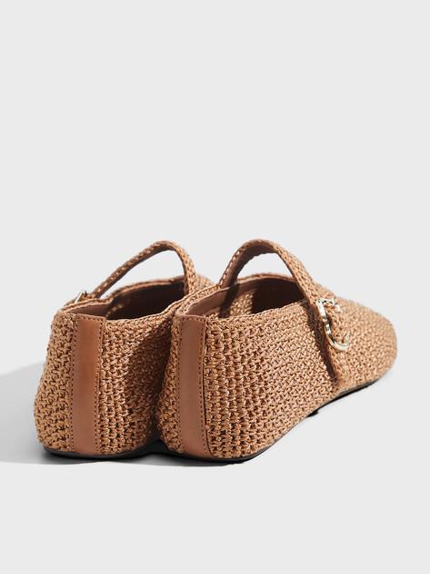 TENDANCE Mary Jane ballet flats (textile/genuine leather)
