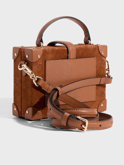 KARL LAGERFELD k/autograph padlock s trunk sd bag (genuine suede/genuine leather)
