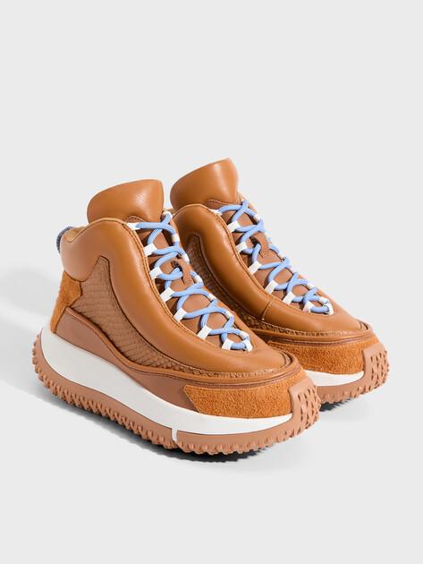 4CCCCCEES High-top Kapok Goni sneakers (genuine leather)