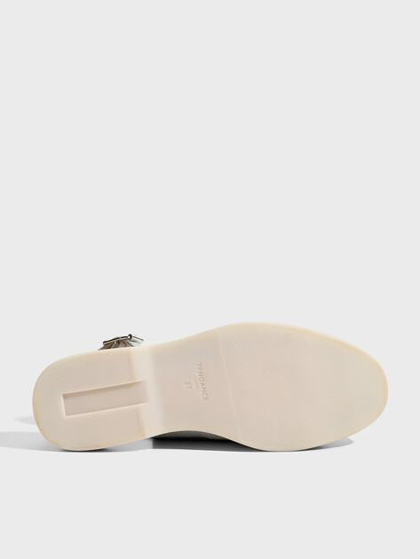 TENDANCE Slingback Loafers (Cotton)