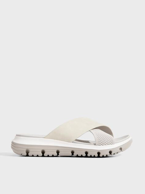 TENDANCE Slippers (textile/faux leather)