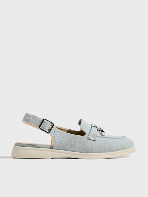 TENDANCE Slingback Loafers (Cotton)