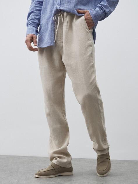 MAISON DAVID Trousers (linen)