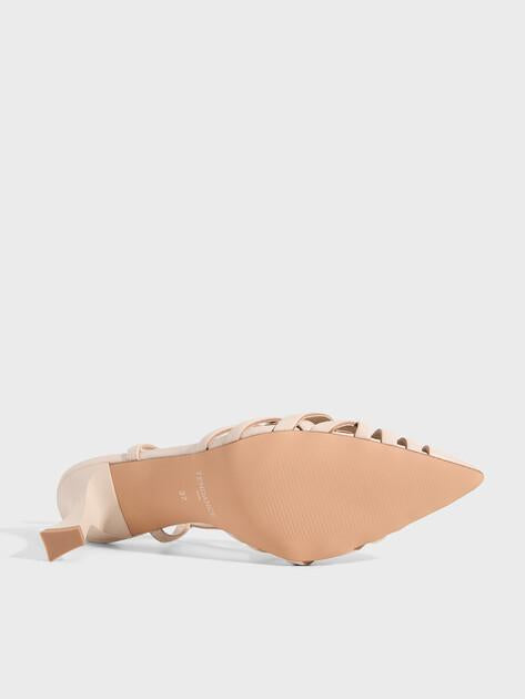 TENDANCE Slingback Shoes SST-260 (Genuine Leather)