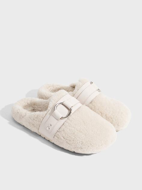 TENDANCE Slippers (natural fur/genuine leather)