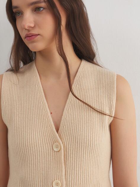 MAISON DAVID Vest (natural wool)